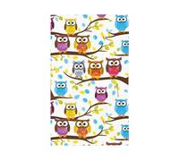 Drapeau décoratif léger avec hiboux sur des branches d'arbre - Drapeaux saisonniers pour intérieur et extérieur - Pour terrasse, pelouse, jardin