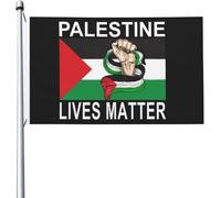 Drapeau Décoratif Les Vies Palestiniennes Comptent Uv Fade Résistant Bannière Durable Drapeau Jardin Pour Pelouse Extérieure Porche 3X5 Ft