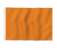 Drapeau Décoratif Orange Uni Double Face Drapeaux Décoratif Suspendre Bannière Décorative Pour Patio Porche Maison 3X5 Ft