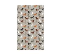 Drapeau décoratif pour extérieur - Motif cheval mignon - Pour toutes les saisons - Motif simple face - Pour cour, porche, terrasse