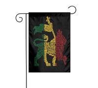 Drapeau décoratif pour jardin, terrasse, fête, Rasta Reggae One Love Lion (30,5 x 45,7 cm)