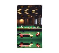 Drapeau décoratif pour l'extérieur - Impression de billard - Toutes saisons - Motif simple face - Pour cour, porche, terrasse