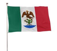Drapeau décoratif Premier Empire mexicain Bannière pour Maison 3x5 FT | Amusant Drapeau décoratif de Jardin Suspendre Bannière de Cour pour Balcon Porche