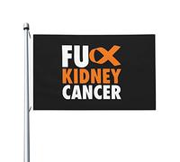 Drapeau décoratif Putain de cancer du rein Bannière Porche 3x5 FT | UV Fade RéSistant Drapeaux de Cour Amusant Bannière de Cour pour Ferme Patio