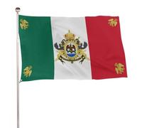 Drapeau décoratif Second Empire mexicain Bannière pour Vacances 3x5 FT | Amusant Décoration De Jardin UV Fade RéSistant Bannière de Cour pour Pelouse Ferme
