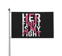 Drapeau décoratif Son combat est mon combat Bannière Fête 3x5 FT | UV Fade RéSistant Drapeau de Bienvenue Imperméable Bannière de Cour pour Pelouse Balcon