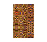 Drapeau décoratif tribal africain avec texture ethnique pour toutes les saisons - Motif simple face - Intérieur et extérieur - Affichage transparent