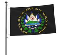 Drapeau d'El Salvador Welcome Garden Flag Double Face 2x3 Outdoor Flags, for Yard Patio Lawn Room Outside