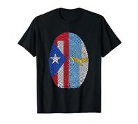 Drapeau des Açores Porto Rico Empreinte Empreinte Patrimoine T-Shirt