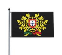 Drapeau des armoiries du Portugal 90 x 150 cm, décoration extérieure, bannière, drapeau de jardin pour la maison et le jardin
