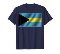 Drapeau des Bahamas Caraïbes Vacances Insulaires Souvenir T-Shirt