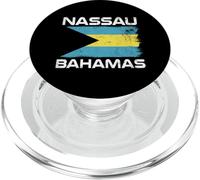 Drapeau des Bahamas de Nassau, Motif fierté de l'île vieillie PopSockets PopGrip pour MagSafe