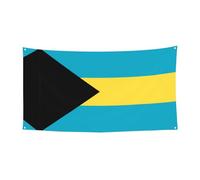 Drapeau des Bahamas décoratif à suspendre - (surdimensionné 177,8 x 88,9 cm) pour fête de Noël, fête d'anniversaire, vacances