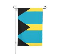 Drapeau des Bahamas pour décoration de jardin, 30,5 x 45,7 cm, 100 % fibre de polyester, tissu épais, universel pour toutes les saisons