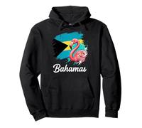 Drapeau des Bahamas Vieilli Flamingo Island Travel Sweat à Capuche