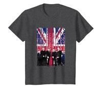 Drapeau des Beatles Liverpool T-Shirt, Enfant, Chiné Foncé, 2 Ans