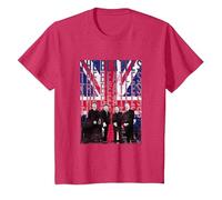 Drapeau des Beatles Liverpool T-Shirt, Enfant, Rouge Chiné, 10 Ans