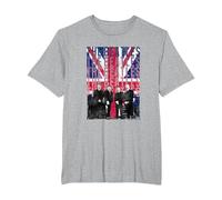 Drapeau des Beatles Liverpool T-Shirt, Homme Grandes Tailles, Gris Chiné, 5X Tall