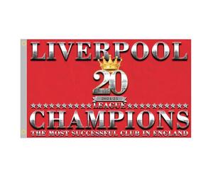 Drapeau des champions Liverpool 2025, 91 x 152 cm, rouge, décorations des champions Liverpool 2025 (1)