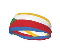 Drapeau des Comores Bandeau élastique pour le basket-ball Fitness Unisexe Sport Course Cyclisme Yoga Bande absorbant la transpiration