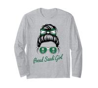 Drapeau des Couleurs de l'Arabie Saoudite pour Fille saoudienne Manche Longue