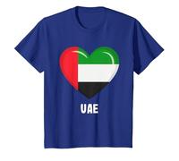 Drapeau des Émirats Arabes Unis T-Shirt, Enfant, Bleu Royal, 4 Ans