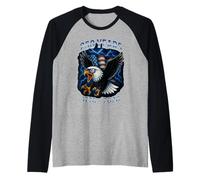 Drapeau des États-Unis avec Aigle Amérique 250e Anniversaire Manche Raglan