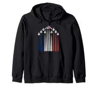 Drapeau des États-Unis avec drapeau des États-Unis - Rouge, blanc et bleu - 4 juillet Sweat à Capuche