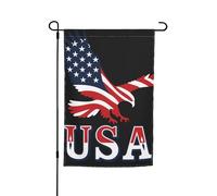 Drapeau des États-Unis avec motif imprimé aigle - 30,5 x 45,7 cm - Pour porche - Toutes saisons - Pour l'extérieur - Décoration de cour