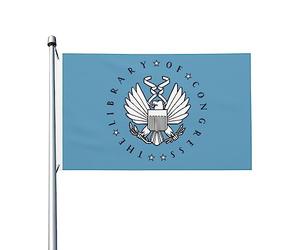 Drapeau des États-Unis Bibliothèque du Congrès 2 drapeaux 0,9 x 1,5 m Décoration extérieure Drapeau léger bannière Home Party Drapeaux Yard 3 x 5 drapeaux