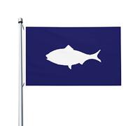 Drapeau des États-Unis commissaire des pêches drapeau 0,9 x 1,5 m décoration extérieure bannière légère bannière maison et fête décoration de cour 3 x 5 bannière