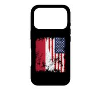 Drapeau des États-Unis d'Indonésie Vieilli - Demi américain Coque pour iPhone 17 Pro
