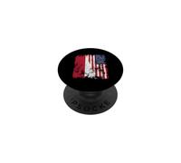 Drapeau des États-Unis d'Indonésie Vieilli - Demi américain PopSockets PopGrip Adhésif
