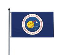 Drapeau des États-Unis Drapeaux de l'administration nationale de l'aéronautique et de l'espace 0,9 x 1,5 m Drapeau de décoration extérieure Bannière légère Drapeaux de fête à la maison Yard 3 x 5 drap