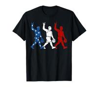 Drapeau des États-Unis du 4 Juillet Basketball Amusant T-Shirt
