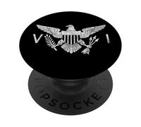 Drapeau des États-Unis Îles Vierges Sainte-Croix PopSockets PopGrip Adhésif