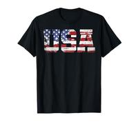 Drapeau des États-Unis Patriotique 4 Juillet Amérique Indépendance T-Shirt