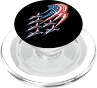 Drapeau des États-Unis Patriotique Jets Indépendance Day 4 Juillet PopSockets PopGrip pour MagSafe