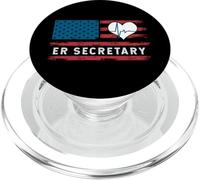 Drapeau des États-Unis pour Salle d'urgence, hôpital, secrétaire Squad PopSockets PopGrip pour MagSafe