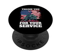 Drapeau des États-Unis « Thank You for Your Service » - Jour commémoratif des Anciens Combattants PopSockets PopGrip Adhésif