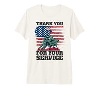 Drapeau des États-Unis « Thank You for Your Service » - Jour commémoratif des Anciens Combattants T-Shirt Haut de Gamme
