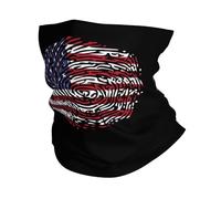 Drapeau des États-Unis Unisexe Echarpe Tête Pirate Unique Décoration Faciale Ultra-Douce Balaclava pour Escalade Course À Pied Yoga