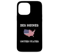 Drapeau des États-Unis Vieilli des Moines Pride Coque pour iPhone 13 Pro Max