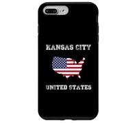 Drapeau des États-Unis Vieilli Kansas City Pride Coque pour iPhone 7 Plus/8 Plus
