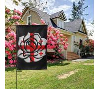 Drapeau des Géorgiens roses double face 28 x 40 pouces, décoration extérieure pour jardin