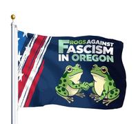 Drapeau des Grenouilles contre le fascisme en Oregon pour la classe