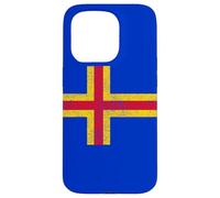 Drapeau des ÎLES Aland Finlande Coque pour iPhone 15 Pro