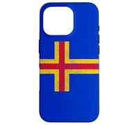 Drapeau des ÎLES Aland Finlande Coque pour iPhone 16 Pro