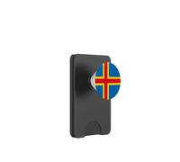Drapeau des îles Åland PopSockets PopWallet pour MagSafe