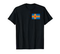 Drapeau des îles Åland T-Shirt Graphique avec Valeur